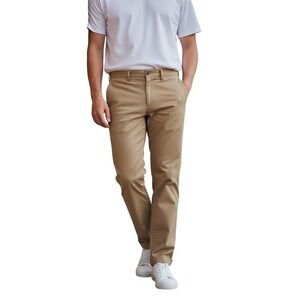 J Crew Flex Chino Pants Mens 32W 30L Slim Fit Khaki Stretch Casual